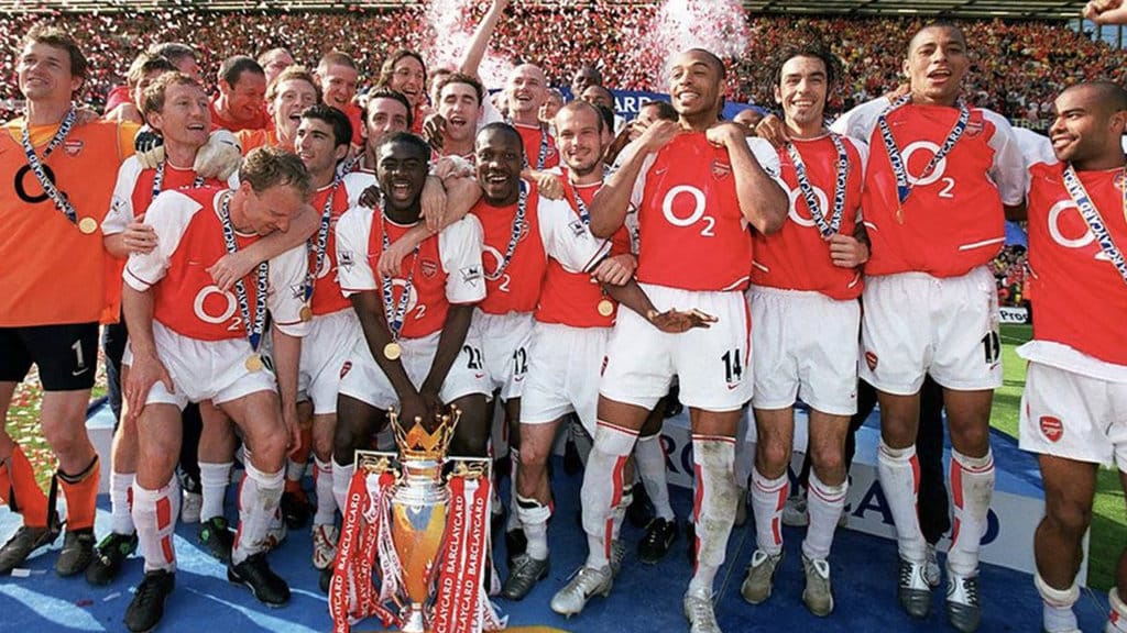 Skuad Arsenal FC saat menjuarai Liga Inggris pada musim 2003/2004. (FOTO/Arsenal.com) Arsenal juara Liga Inggris 2003/2004