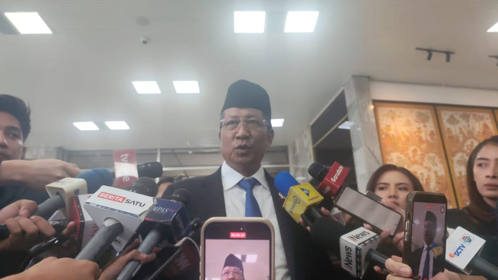 Menteri Hukum, Supratman Andi Agtas, di Kompleks Parlemen, Senayan, Jakarta, Jumat (14/8/2026). tirto.id/Auliya Umayna Supratman Andi Agtas