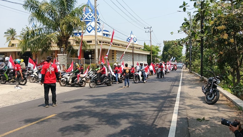 Safari Merah Putih di Jember Tempuh 30 Km. foto/Jember yang itu Safari Merah Putih Jember