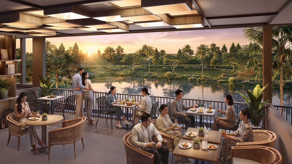 West Lakeside menawarkan bangunan dua lantai dalam tiga pilihan tipe unit, yakni Tipe 4 x 10 m2, Tipe 4,5 x 10 m2, dan Tipe 5 x 10 m2, dengan harga mulai dari Rp2 miliaran. (FOTO/dok.Sinar Mas Land) Body Artikel 1 Sinar Mas Land