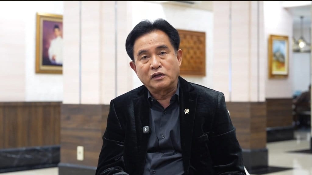 Menteri Koordinator Bidang Hukum, Hak Asasi Manusia, Imigrasi, dan Pemasyarakatan (Menko Kumham Imipas), Yusril Ihza Mahendra saat menyampaikan pandangannya, Rabu (26/8/2026). (Foto: Dok. Humas Kemenko Kumham Imipas) Yusril Ihza Mahendra