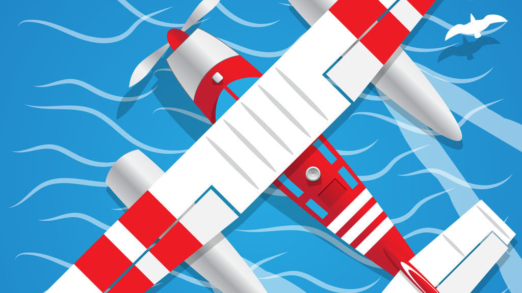 Ilustrasi pesawat amfibi. FOTO/iStockphoto Ilustrasi pesawat amfibi