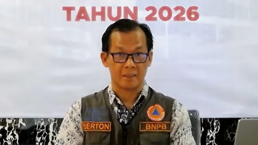 Tangkapan layar - Pelaksana Tugas (Plt) Kepala Pusat Data, Informasi, dan Komunikasi Kebencanaan BNPB Berton SP Panjaitan. (YouTube/BNPB Indonesia) Berton SP Panjaitan