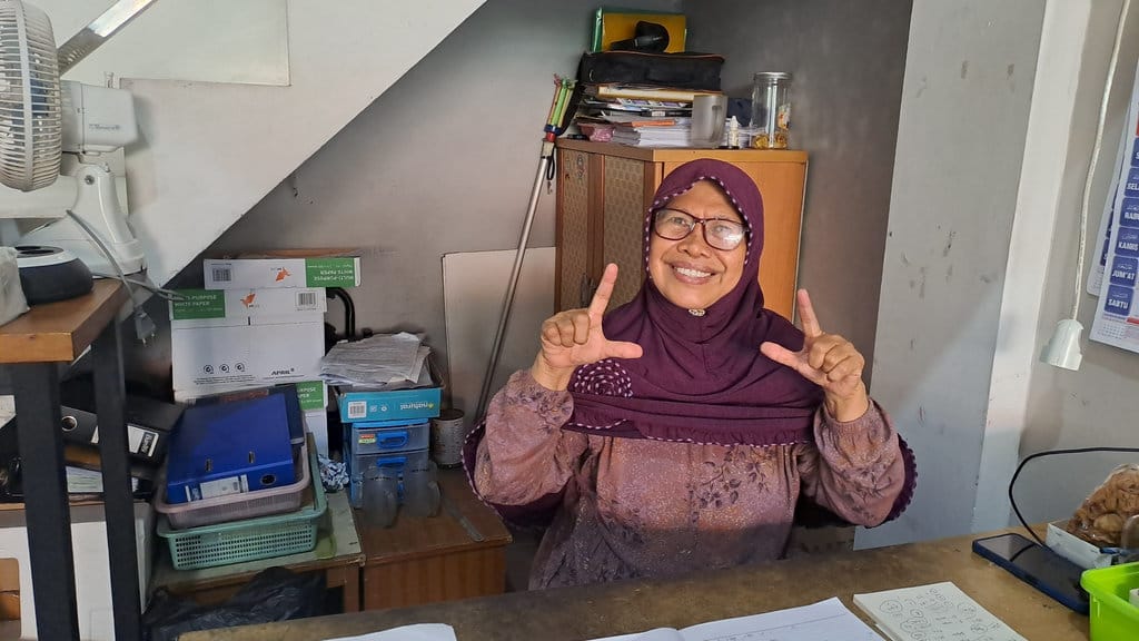 Yurin Gagarin, pemilik Bimbel Exist Gayam. tirto.id/cahyo purnomoedi Bimbel di Kota Yogyakarta yang Viral
