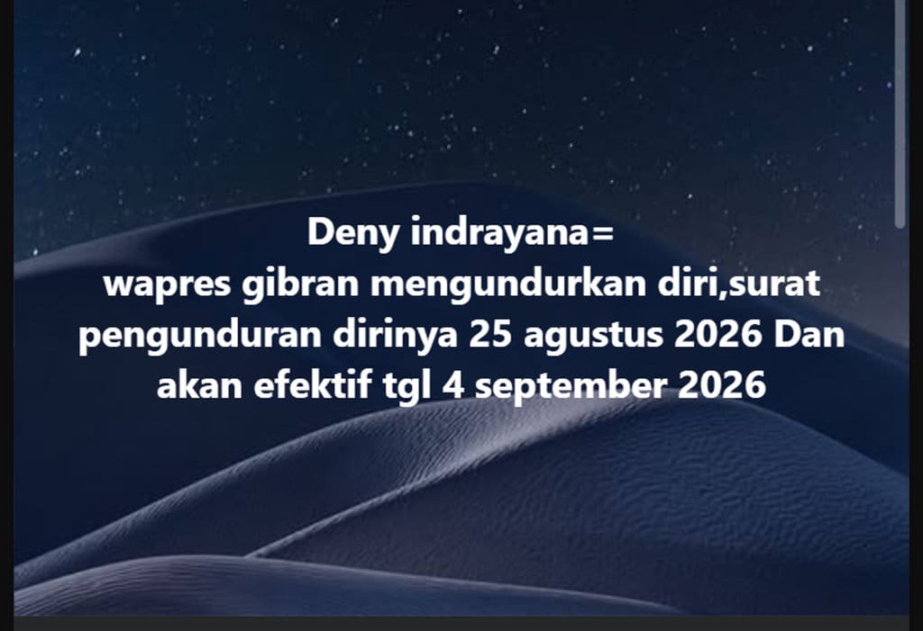 periksa fakta Denny Indrayana: Gibran Mundur. periksa fakta Denny Indrayana: Gibran Mundur