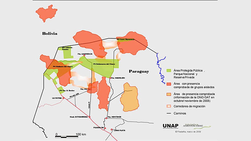 Peta Perbatasan Bolivia dan Paraguay. wikimedia/UNAP Peta Perbatasan Bolivia dan Paraguay