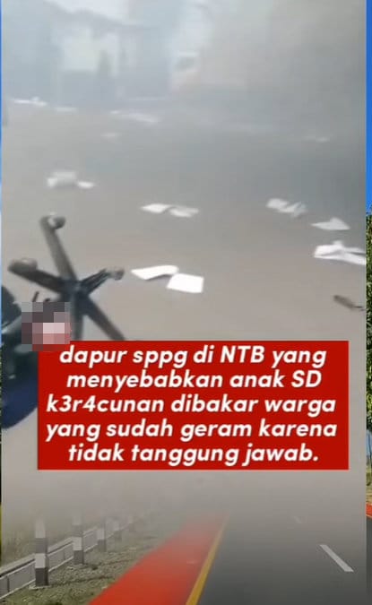 Periksa Fakta dapur SPPG di NTB dibakar. foto/hotline periksa fakta tirto Periksa Fakta dapur SPPG di NTB dibakar