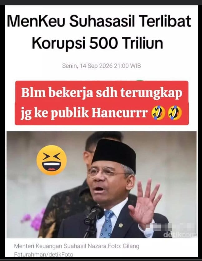 Periksa Fakta Menkeu Terlibat Korupsi. foto/hotline periksa fakta tirto Periksa Fakta Menkeu Terlibat Korupsi