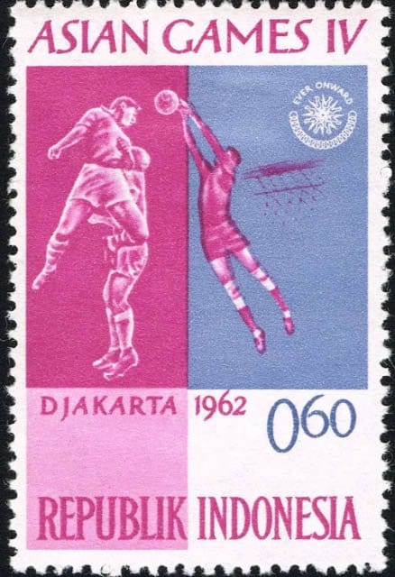 Perangko Asian Games 1962. foto/Picryl Perangko Asian Games 1962