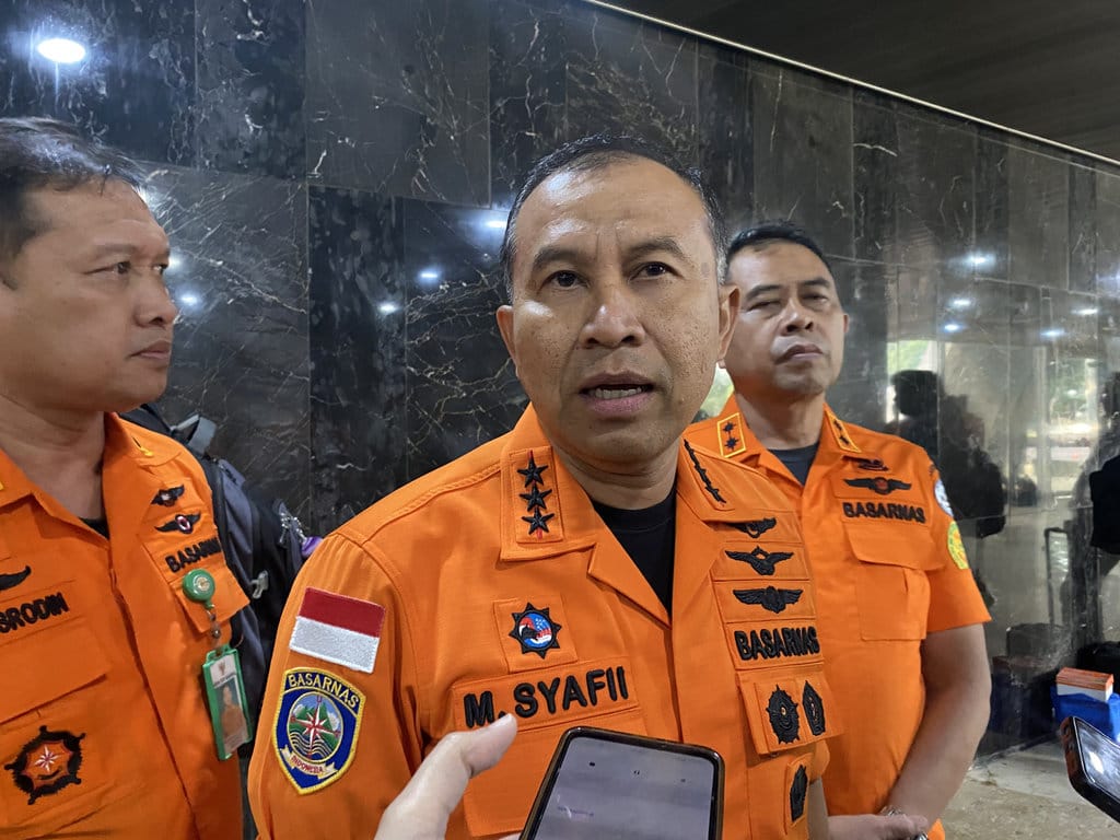 Kepala Basarnas, Marsekal Madya TNI M. Syafii saat ditemui di Kompleks Parlemen, Senayan, Jakarta Pusat, Kamis (24/9/2026). tirto.id/Rahma Dwi Safitri Update Evakuasi KM Virgo Marsekal Madya TNI M. Syafii
