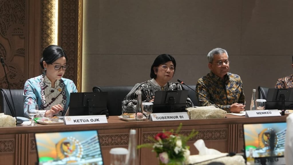 Rapat koordinasi antara DPR RI dengan pemerintah, Bank Indonesia, OJK, dan Danantara Indonesia yang dihadiri Wakil Ketua DPR RI Sufmi Dasco Ahmad di Gedung Nusantara III, Kompleks Parlemen, Jakarta, Kamis (24/9/2026). FOTO/Dok. DPR RI Rakor DPR RI dengan Pemerintah BI OJK Danantara