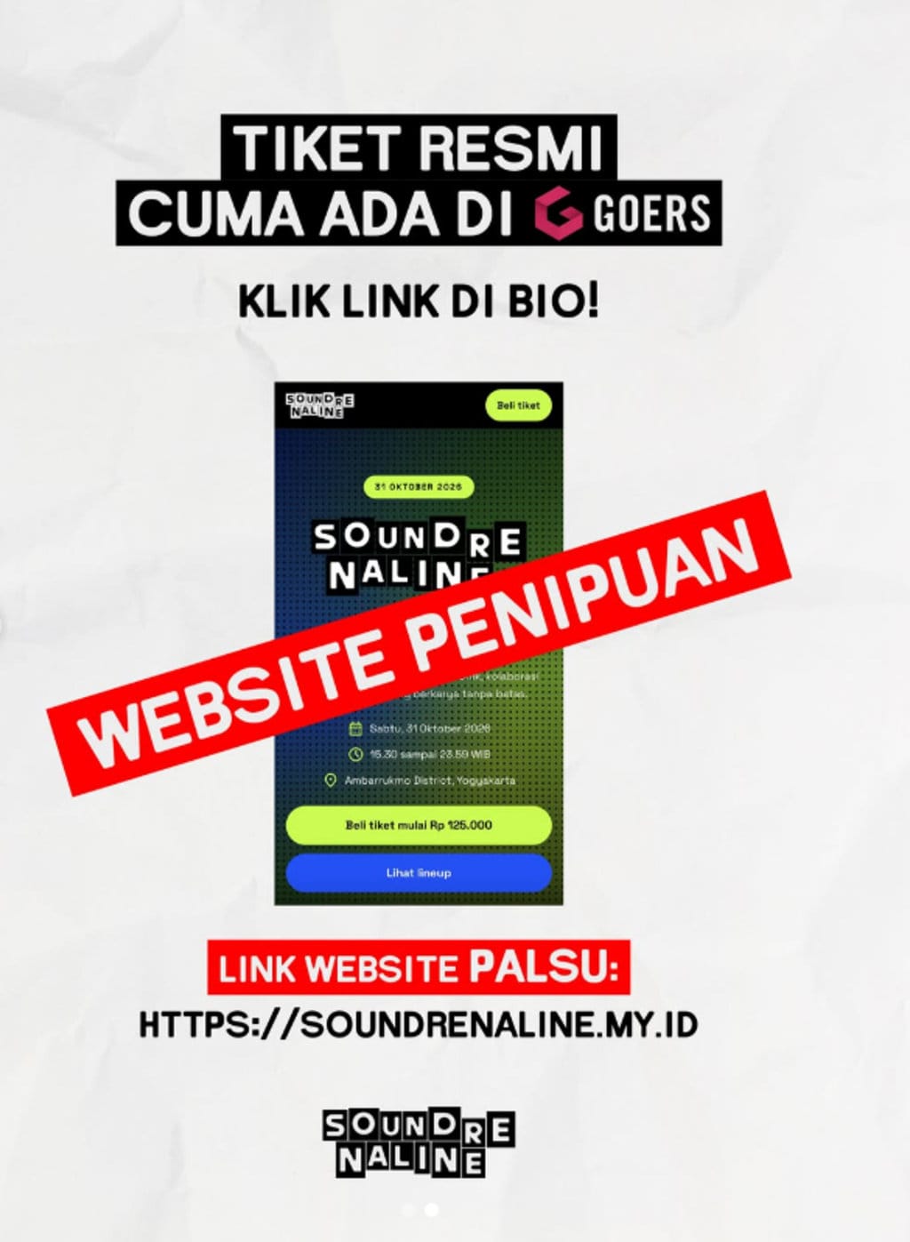 periksa fakta Situs palsu Soundrenaline. periksa fakta Situs palsu Soundrenaline