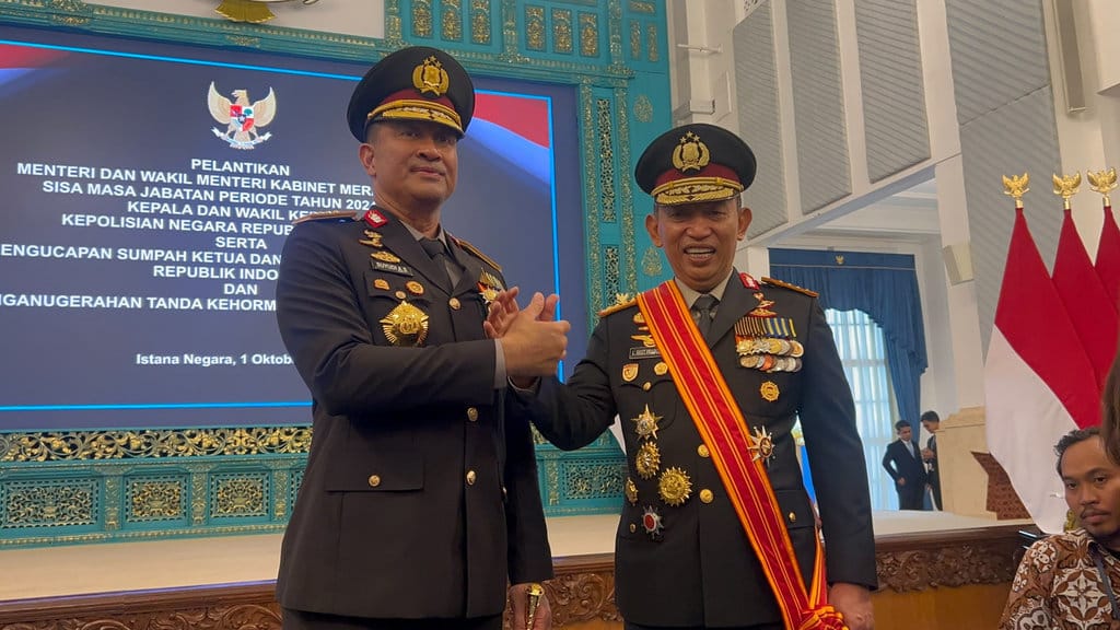 Jenderal Suyudi Ario Seto menggantikan Jenderal Listyo Sigit Prabowo yang kini diangkat dan dilantik sebagai Kepala Staf Kepresidenan (KSP) di Istana Negara, Jakarta, Kamis (1/10/2026). tirto.id/M Fajar Nur Jenderal Pol Suyudi Ario Seto