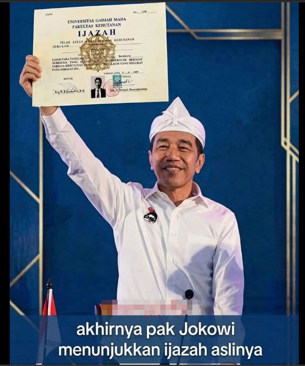 periksa fakta Ijazah Asli Jokowi. periksa fakta Ijazah Asli Jokowi