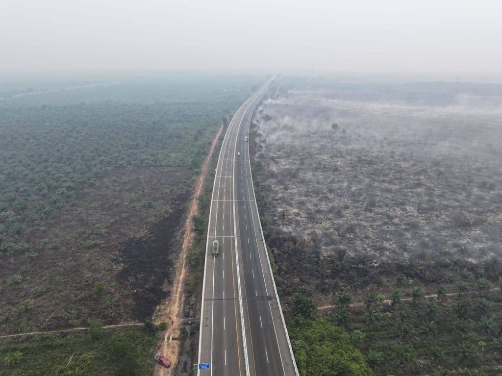 Lahan terbakar di wilayah Sumsel. FOTO/Manggala Agni Karhutla Sumsel