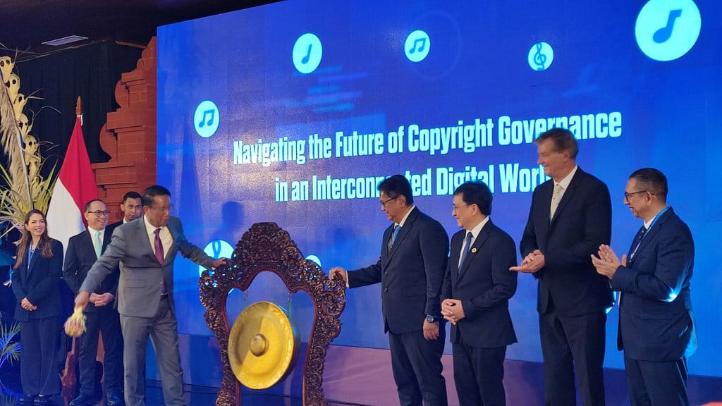 Menteri Hukum RI Supratman Andi Agtas saat ditemui disela acara Copyright Royalty Governance in The Digital Era 2026, Rabu (7/10/2026). (Ahmad Firizqi Irwan/tirto.id) Copyright Royalty Governance in The Digital Era 2026