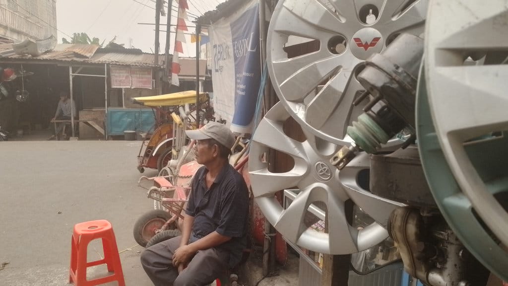 Kondisi Pasar Loak Cinde Palembang. FOTO/Irwanto Ficer Nasib Pedagang Pasar Loak