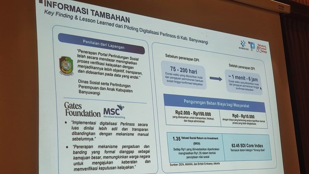 Sosialisasi layanan portal Perlinsos oleh Kementerian Komdigi di Denpasar, Kamis (9/10/2026). tirto.id/Ahmad Firizqi Irwan Sosialisasi Perlinsos