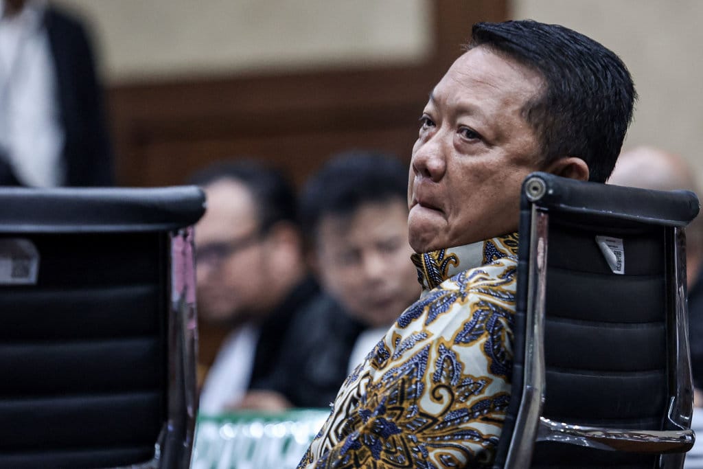 Terdakwa yang merupakan mantan Jaksa Agung Muda Tindak Pidana Khusus Kejaksaan Agung Febrie Adriansyah menjalani sidang lanjutan di Pengadilan Tipikor, Jakarta, Rabu (14/10/2026). Sidang tersebut beragendakan penyampaian nota perlawanan dari Febrie Adriansyah atas dakwaan pemerasan Rp55 miliar dan tindak pidana pencucian uang (TPPU). ANTARA FOTO/Darryl Ramadhan/wsj. Sidang nota perlawanan Febrie Adriansyah