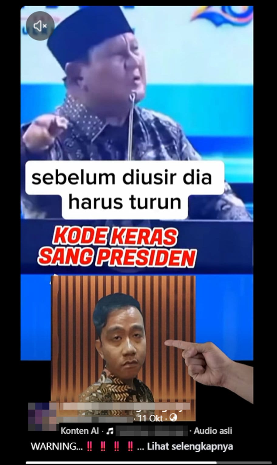 Periksa Fakta Kode Keras dari Prabowo ke Gibran. Periksa Fakta Kode Keras dari Prabowo ke Gibran