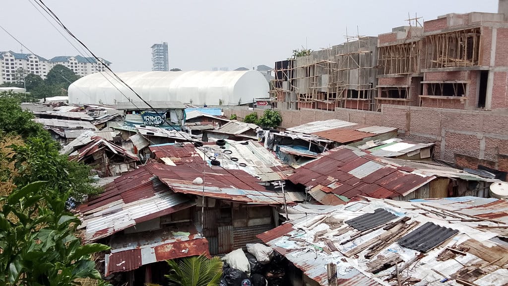 Kampung Pelangi di Cipete Utara, Kebayoran Baru, Jakarta Selatan. tirto.id/Rayfahd Haykal Kampung Pelangi