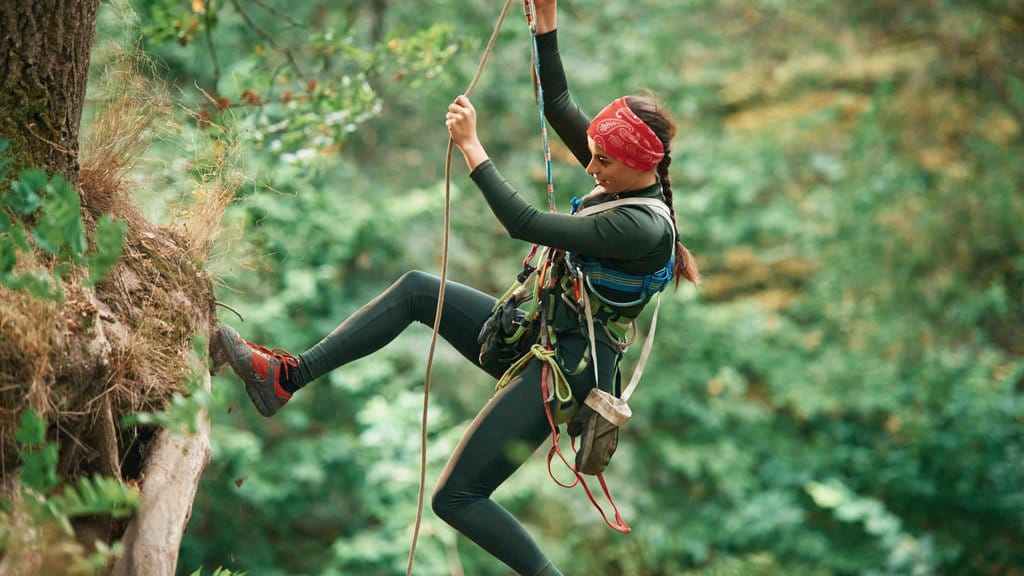 Ilustrasi Single Rope Technique. FOTO/iStockphoto Ilustrasi Single Rope Technique