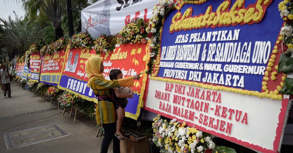 Karangan Bunga Untuk Gubernur Dki Baru