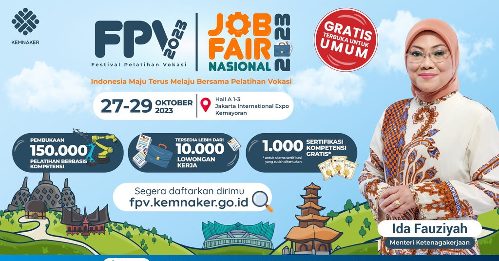 Job Fair Dan Pelatihan Vokasi Kemnaker Dibuka Oktober