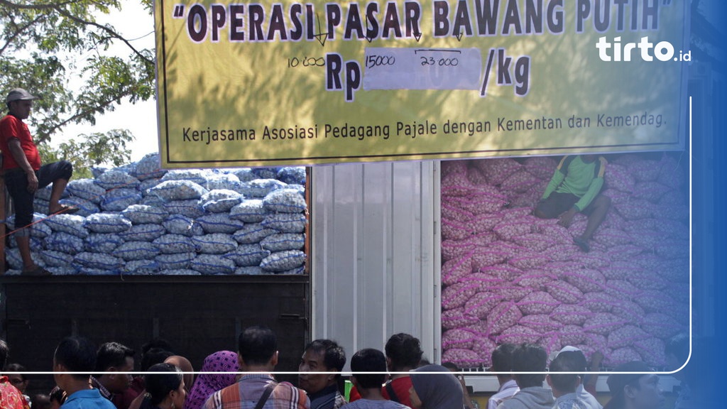 Harga Bawang Putih Turun Setelah Mentan Gerebek Penimbunan