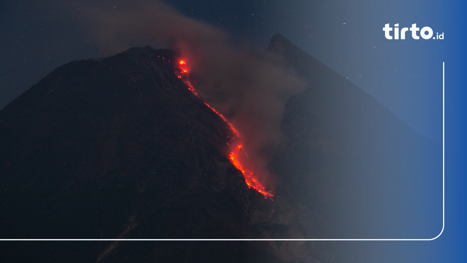 Kubah Lava Gunung Merapi Tumbuh Hingga 10 000 Meter Kubik Per Hari