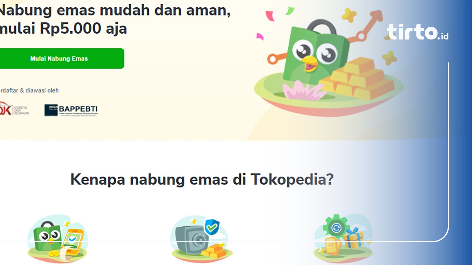 Investasi Dan Menabung Emas Di Tokopedia Mudah Mulai Dari Rp Ribu