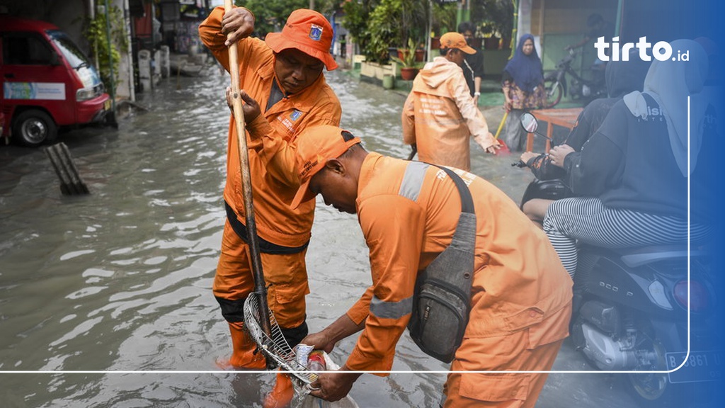 BPBD DKI 11 RT Dan Satu Ruas Jalan Banjir Akibat Hujan Lebat