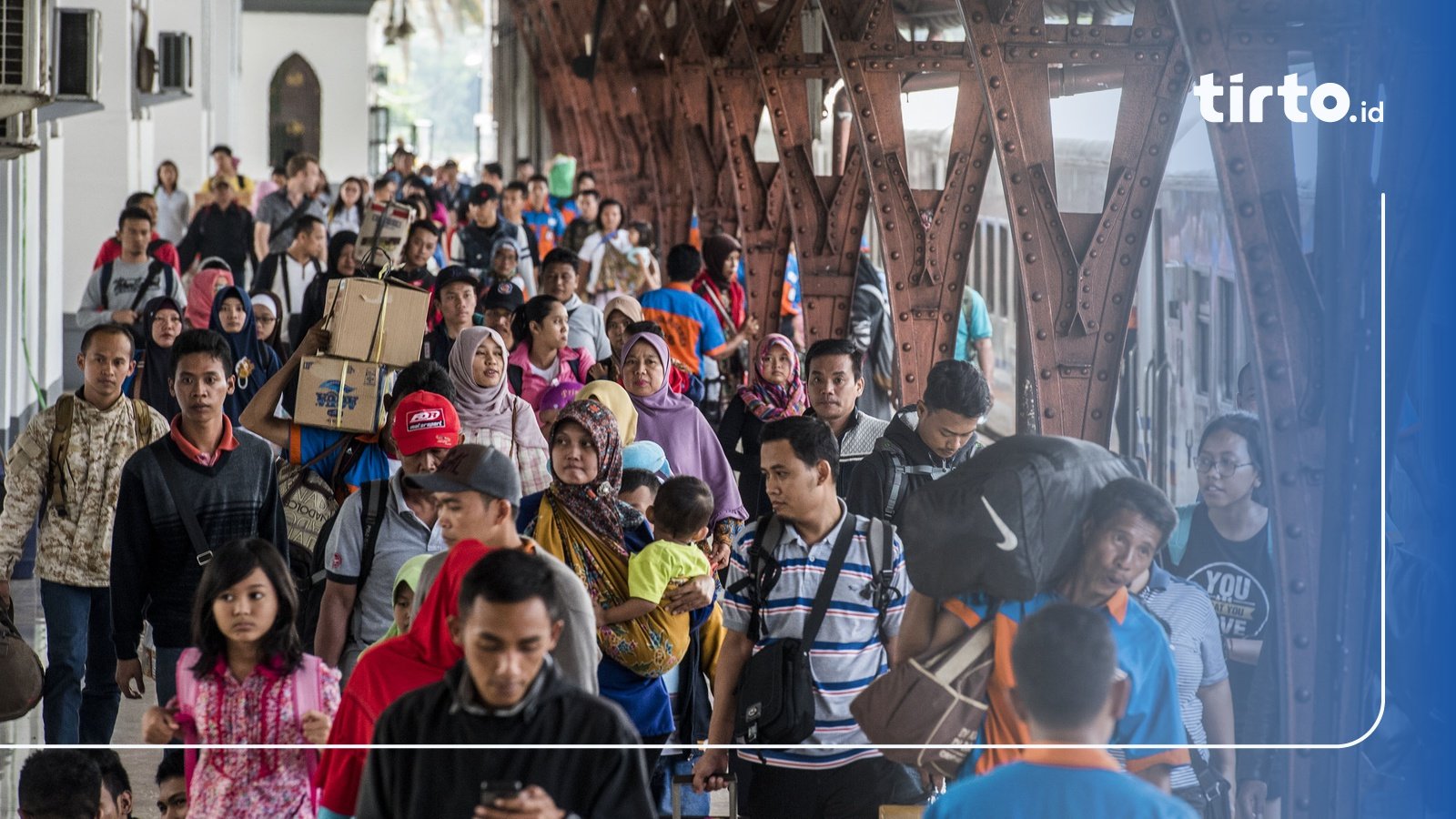 Puncak Arus Mudik Di Stasiun Pasar Senen Diprediksi Besok