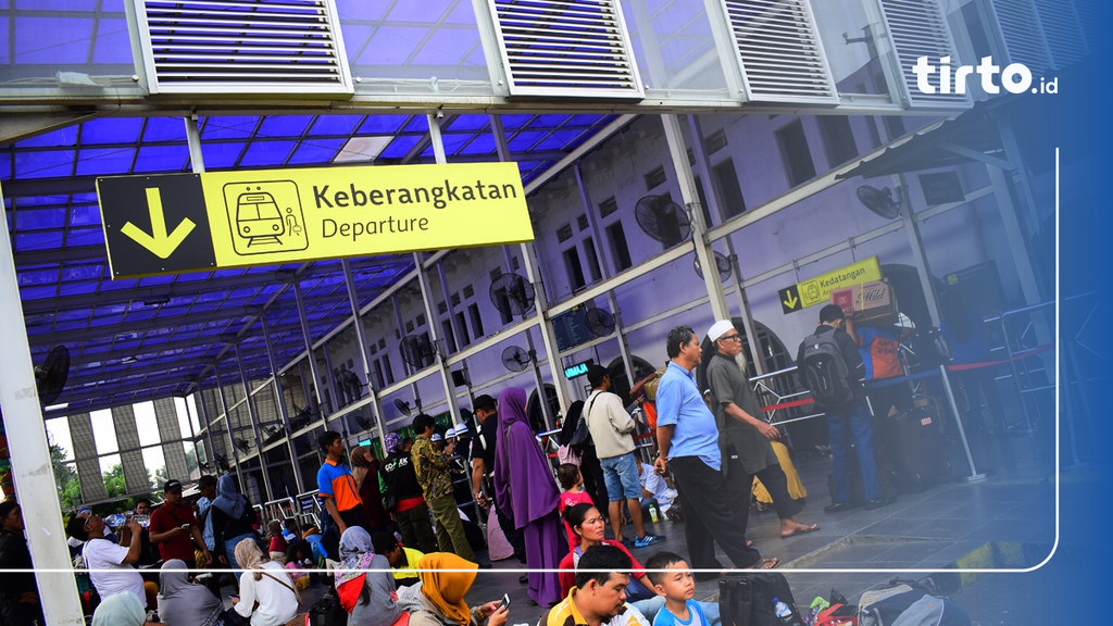 Pemudik Di Stasiun Pasar Senen Naik 4 Persen Dari Tahun Lalu