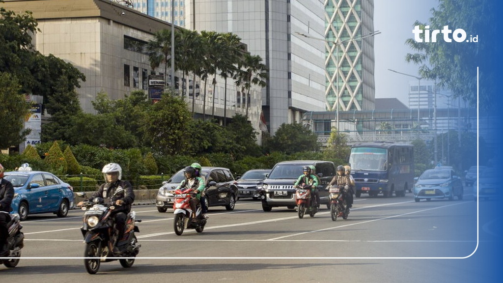 Pengendara Sepeda Motor Sudah Bisa Melintas Di Jalan Thamrin