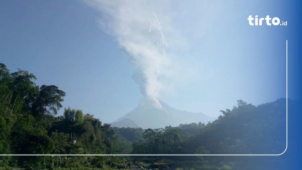 Gunung Merapi Meletus Freatik Lagi Pukul 09 38 WIB Hari Ini