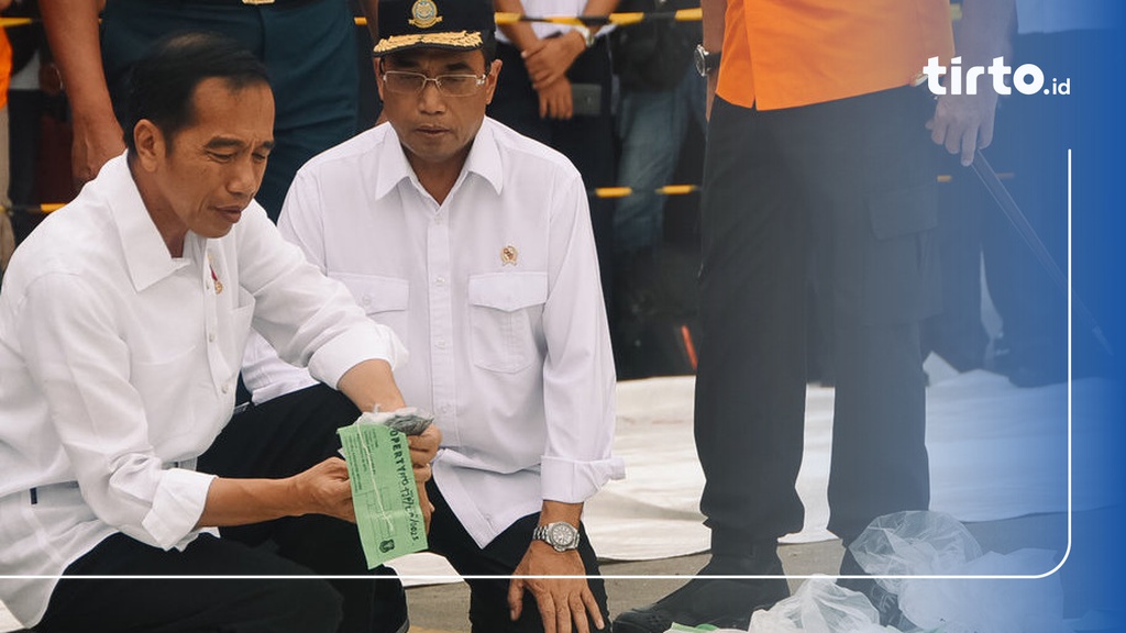 Jokowi Tinjau Hasil Evakuasi Lion Air Jt