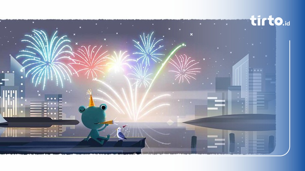 Malam Tahun Baru Jadi Google Doodle Hari Ini 31 Desember 2019