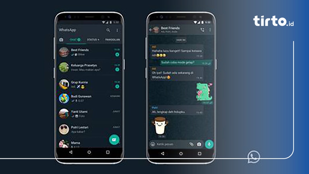 Cara Membuat Whatsapp Dark Mode Tema Gelap Untuk Android Ios