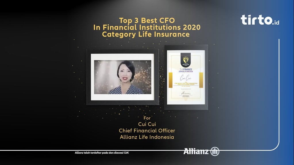 Direktur Allianz Life Indonesia Raih Penghargaan Top Best Cfo