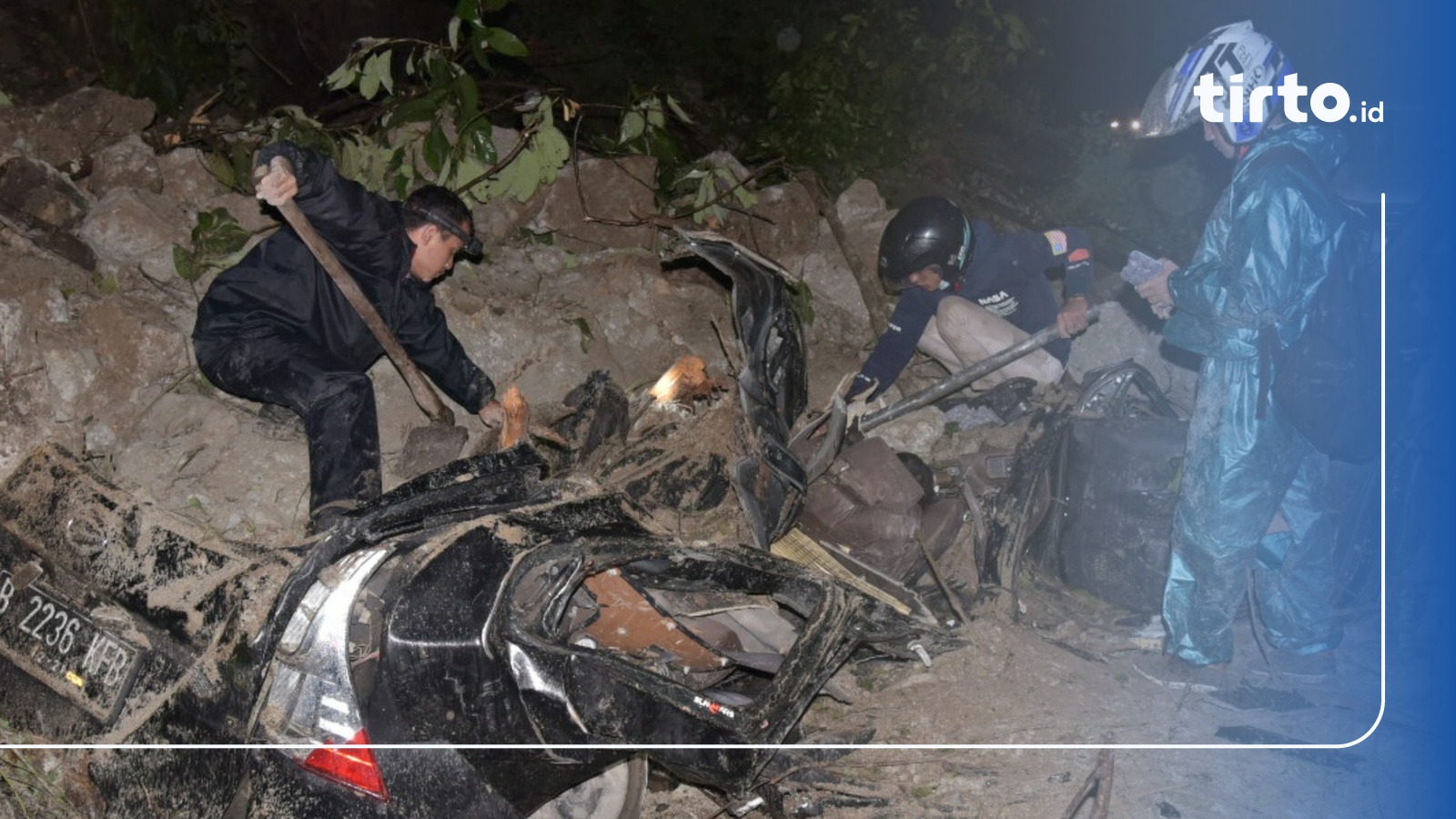 Polisi Buka Tutup Jalur Medan Brastagi Akibat Longsor