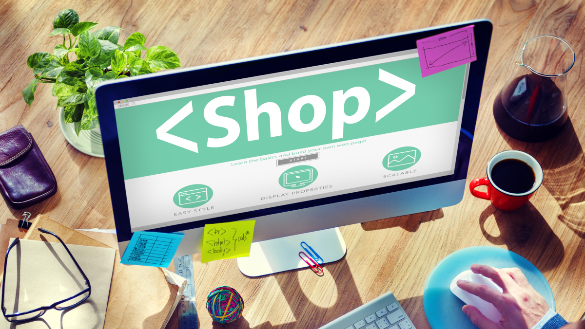 Ilustrasi Bisnis Online atau e-Commerce. foto/shutterstock Bisnis online atau e-commerce