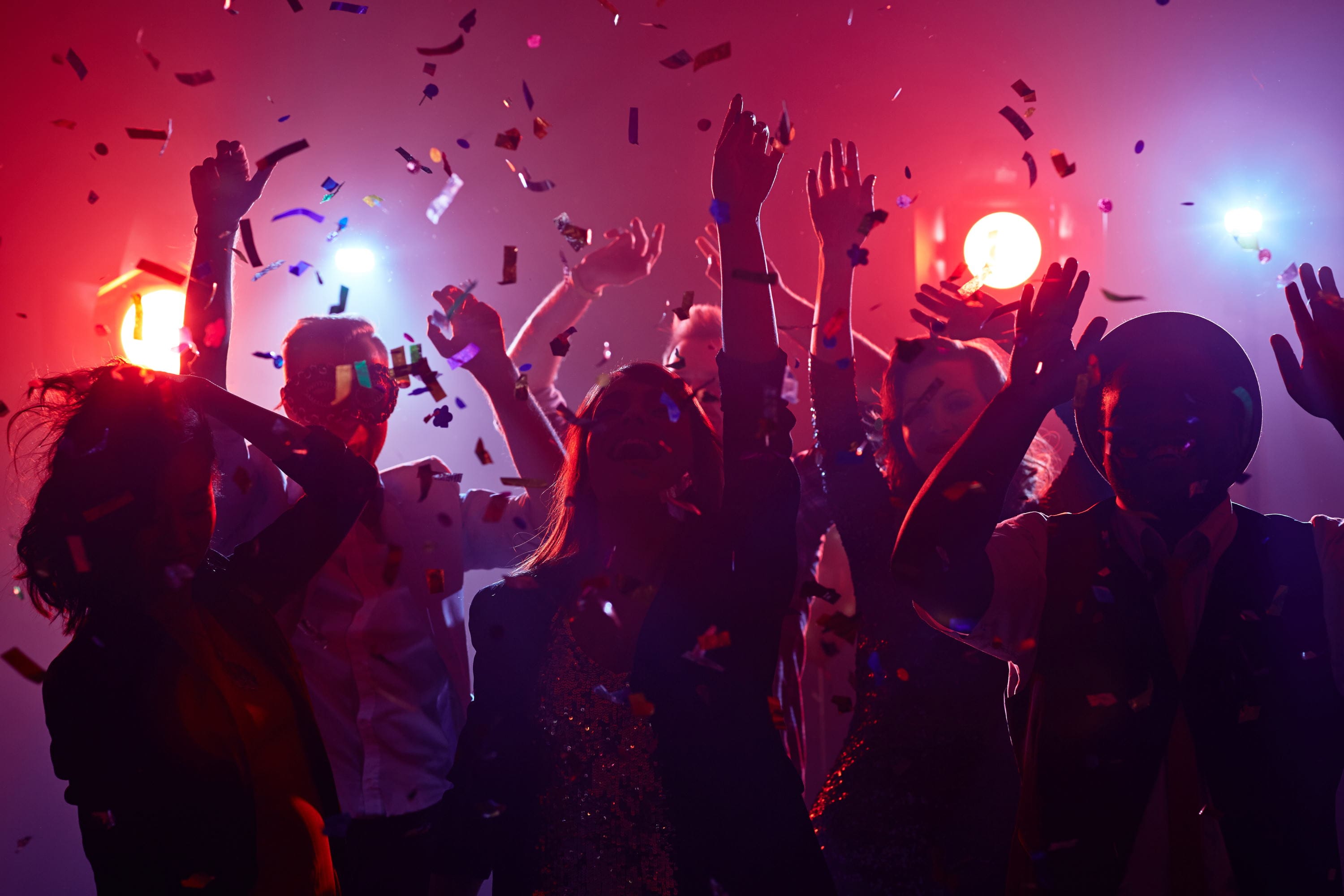 iustrasi disko klub malam 