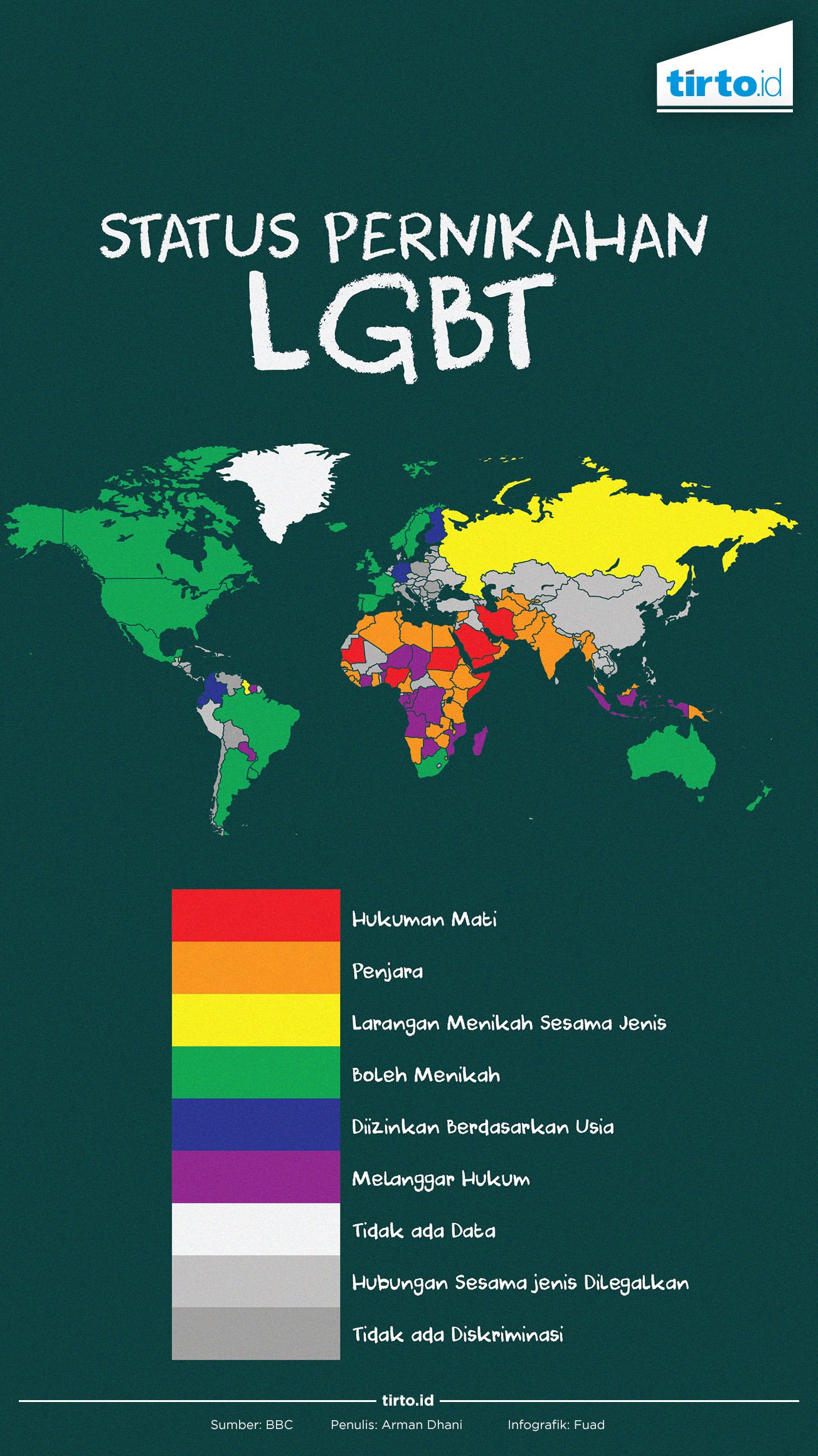 Infografik Pernikahan LGBT
