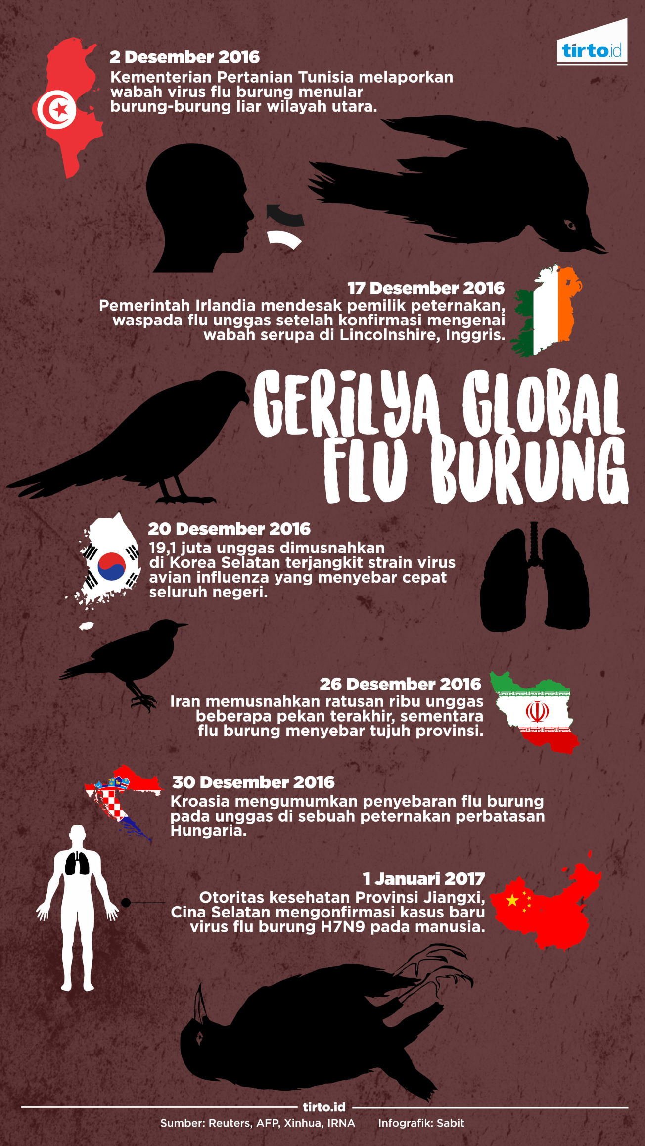 Infografik Flu Burung