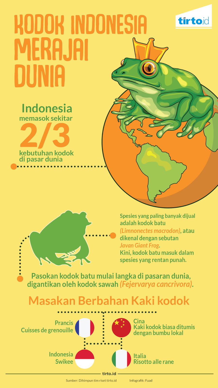 Infografik Kodok Indonesia
