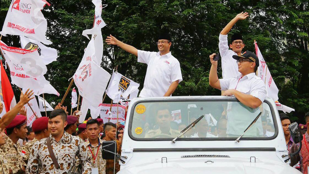Anies-Sandiaga Unggul dari Ahok-Djarot pada Real Count KPU