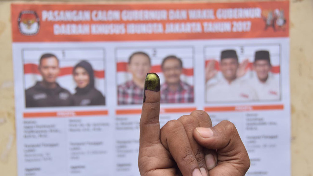 Perjalanan kampanye calon gubernur DKI Jakarta