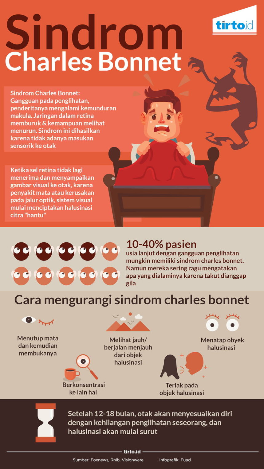Infografik Sindrom Charles Bonnet