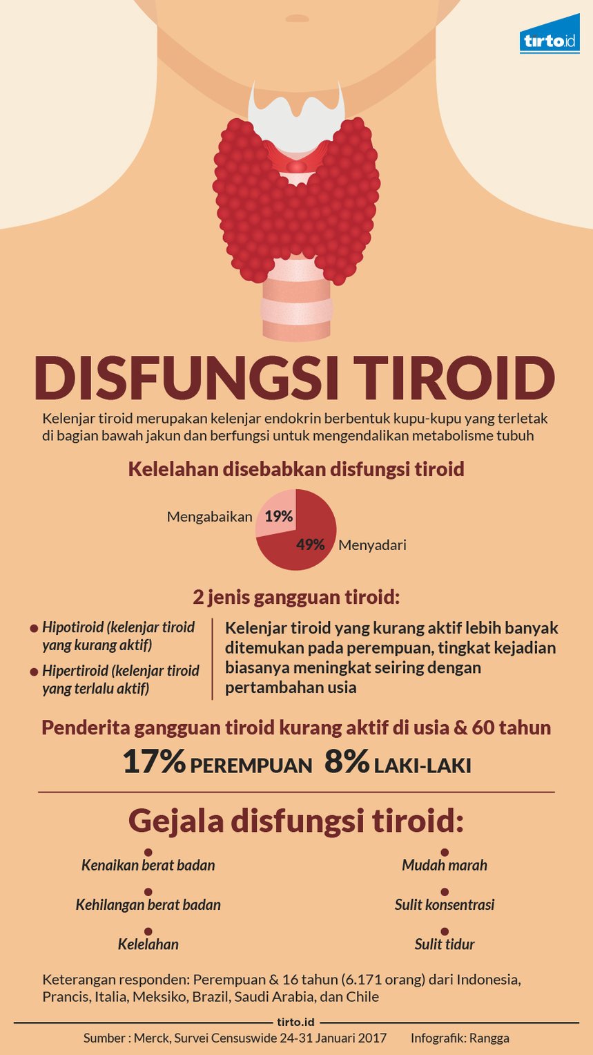 Infografik Disfungsi Tiroid